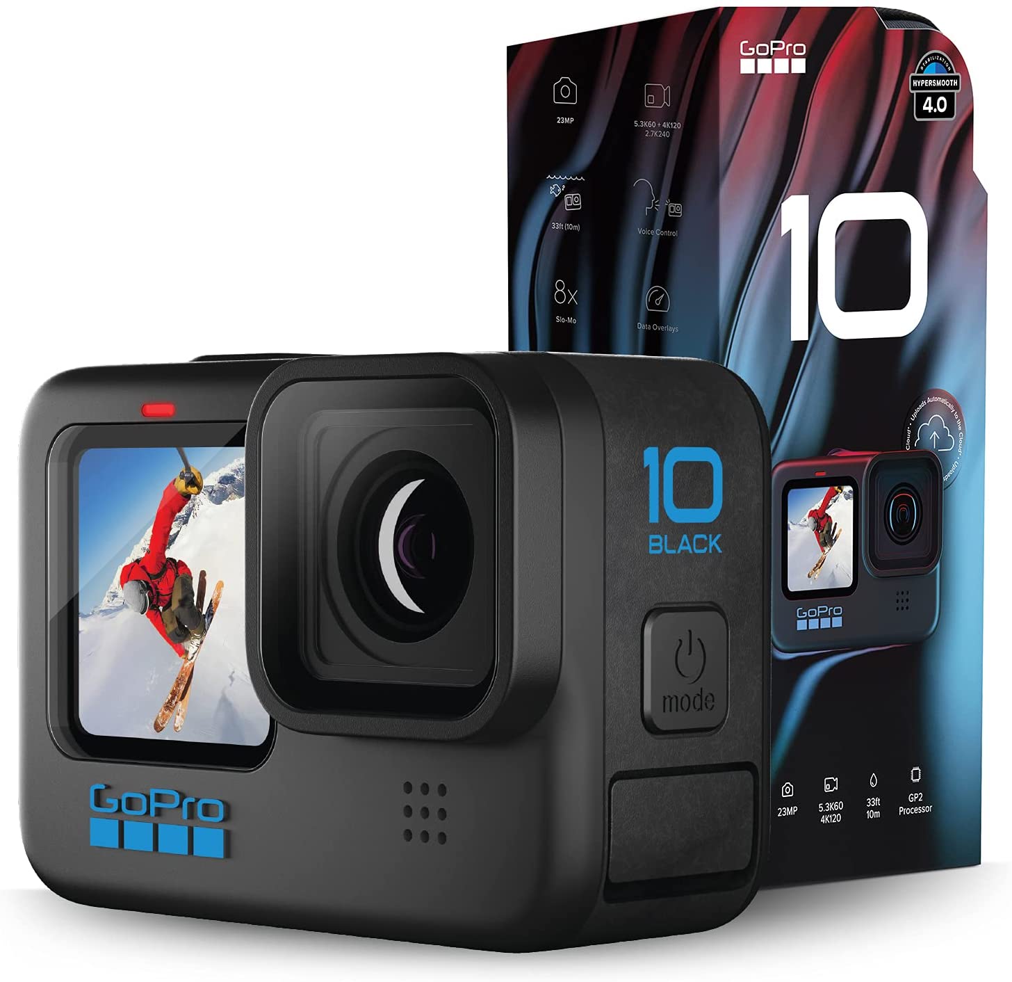 超美品】GoPro HERO10 SDカード2枚付(256GB&32GB)-